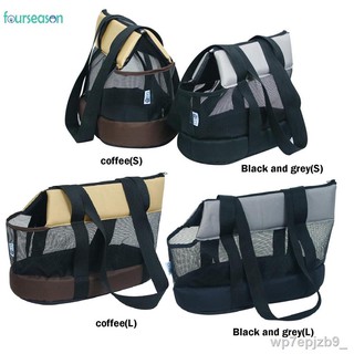 【Ready Stock】♘✹☬✤FOU❥Pet Carriers Bag Portable Dog Cat Puppy Tote Foldable Mesh Breathable Handbags