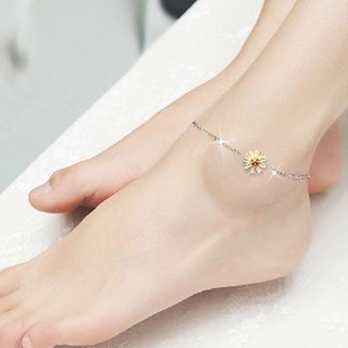 【Bluelans】Little Daisy Charm Beach Bare Foot Anklet Jewelry