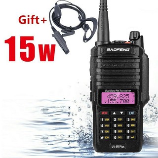 Baofeng UV9R Plus 15W Waterproof Walkie Talkie 8000mAh VHF UHF Dual Band Handheld Two Way Radio