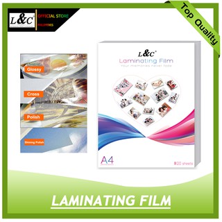 ( Cross / Polish / Matte / Glossy ) A4 Paper Size Cold Laminating Pouch Film Photo Top 20 Sheets