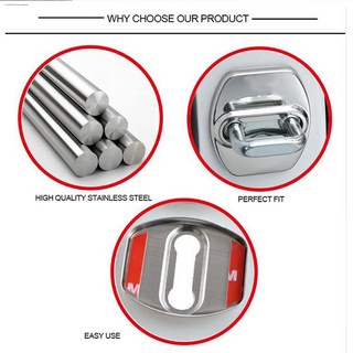 Interior Accessoriescar lock✥ﺴ✳【Toyota】4PCS/Set Car Door Lock Protect Cover Cap Anti Rust (2)