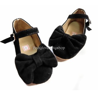 Alice Ribbon Shoes Black Kids Shoes (1)