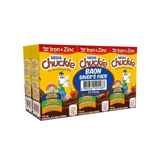 Beverages☍Nestle Chuckie Opti-Grow Flavoured Milk Baon Saver's Pack 110ml - Pack of 6