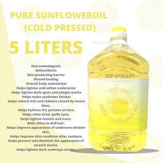 Sunflower Oil 5L (PURE COLD PRESSED)