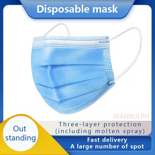 ♂¤50PCS Protective dust-proof filter civil 50-pack three-layer melt-blown cloth 3 layer melt-blown c