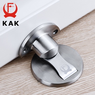 KAK Magnetic Door Stops 304 Stainless Steel Door Stopper Hidden Door Holders Catch Floor Nail-free