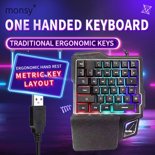 Keyboard LED Rainbow RGB Backlight Game Equipment USB Wired PC Laptop Gaming Keyboard