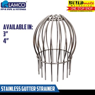 LAMCO Stainless Rain Gutter Filter Strainer Downspout 3" , 4"