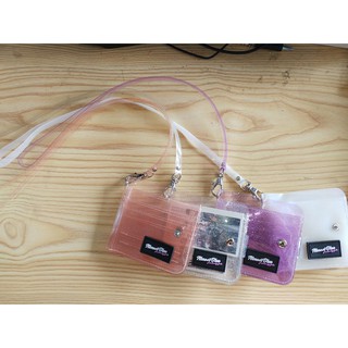 Transparent PVC folding halter purse card package (2)