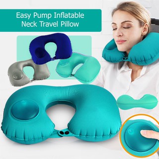 Easy Pump Washable & Easy to Carry Inflatable Travel Pillow TY-072