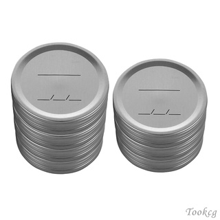 [{COD]] Canning Lids Mason Jar Lids Saving Box Caps w/ Silicone Seals Canning Jar Caps for Regular Mouth Jars