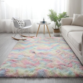 New products﹍Gradient color carpet bedroom living room bedside washable mat soft fluffy carpet