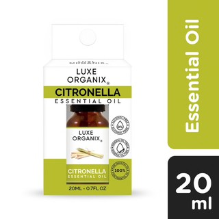 Luxe Organix Citronella 100% Pure Essential Oil 20ml