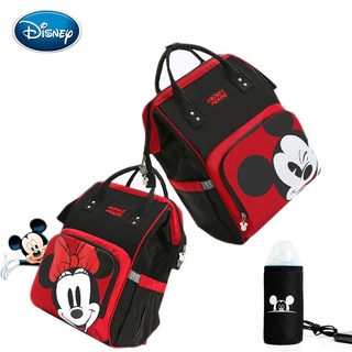 【Hot Stock】Disney Diaper Bags Baby Diaper Backpack Mummy Diaper Bag Brand Large Capacity Mickey Mous