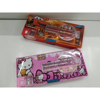 Ready Stock/┅✶℡3324# Cartoon Character Pencil Case Set Practical Stationery Set
