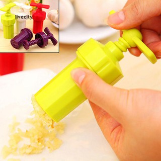LiveCity Ginger Garlic Manual Press Twist Cutter Crusher Plastic Peeler Kitchen Tools