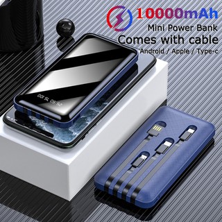 Power Bank 10000mAh Portable Charger LED External Battery PowerBank PD Two-way Fast Charging PoverBank