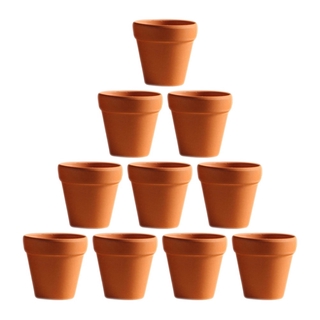 10Pcs 3x3cm Small Mini Terracotta Pot Clay Ceramic Pottery Planter Cactus Flower Pots