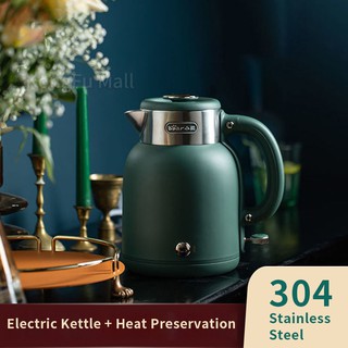 Lahome Bear Electric Kettle Heat Preservation Stainless Steel 1.5L Retro Insulation Kettle Auto Power-Off Boil-Dry Protection (1)