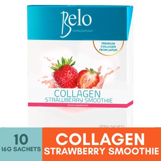 Belo Nutraceuticals Collagen Strawberry Smoothie (10 sachets)