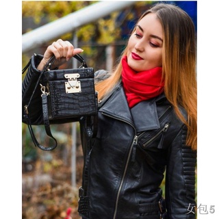 ☏LB* High-fashion Sling Bag for Women Shoulder Messenger Vintage Quality Box PU leather Handbag