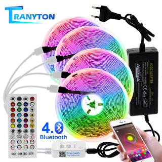 10m 15m 20m RGB Changeable LED Strip Light DC12V 5050 Led Light Tape Bluetooth Music Controller + Power Aadapter