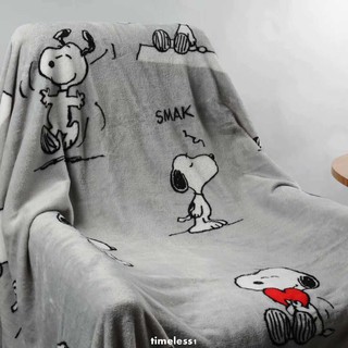 Snoopy Flannel Blanket Coral Fleece Blanket Air Conditioning Blanket