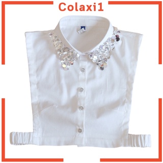 [COLAXI1] Stylish Dickey Fake Collars Modern Style Detachable Wide Lapel False Collar