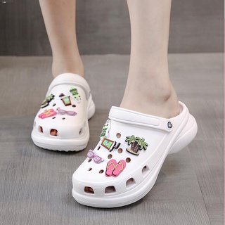 Women Shoes❦✾⊕LNB 2021 trend slippers Crocs literide bae platform high heel free jibbitz beach wedg (2)
