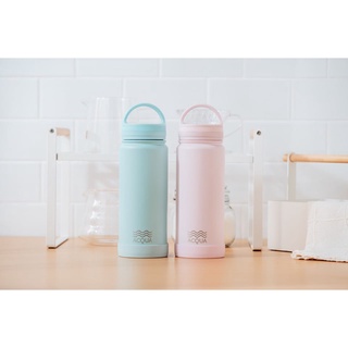 NEW!!! Acqua Classic 500ml(16oz) Double Wall Insulated Stainless Steel Water Bottle Rosepunch Pink (3)