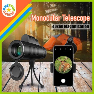 OSQ 40X60 HD Monocular Mobile Telescope with Tripod and Cp Holder