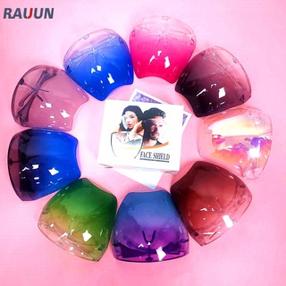 【Ready Stock】Face Shield Acrylic full face shield with glasses face sheild face shields faceshield anti-radiation eyeglasses【Rauun】 (1)