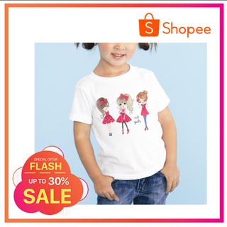 Kids Shirt Cute Girls Tees printed graphic tee Cartoon Characters Unisex