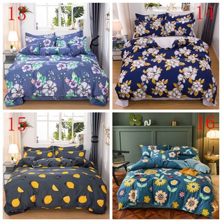 Bedding Set 4 in 1 Single/ Queen/ King Size Pillowcase Bedsheet Duvet Cover Comforter Cover (5)