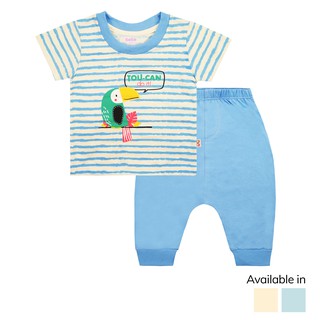 BeBe By SO-EN Baby Tropical Fun Cotton Rich Terno Shirt Set