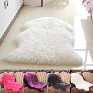 Sheepskin Rug shaggy sheep skin fur carpet for home decor white sofa cover b
