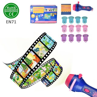 recommendChildren's Early Education Projector Fairy Tale Machine Toy Flashlight Baby Puzzle Learning