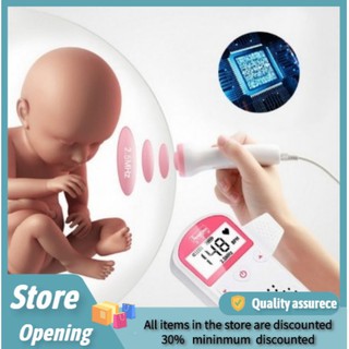 【Ready Stock】Baby Safe ♙◘【Warranty 1 Year Free Gel 】Fetal Doppler Baby Heart Device Portable Medical