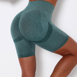 Seamless Sports Shorts For Women Hip Push Up Short Leggings High Waist Gym Yoga Shorts Tummy Control