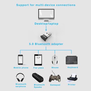 Bluetooth Dongle Adapter BT 5.0 USB Wireless Computer Transmitter PC Tablet Audio receiver for wireless keyboard (7)