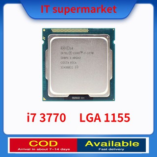 Intel Core 3 i7 3770 Quad CPU Desktop Processor 3.4GHz 77W 8MB Cache LGA 1155 Desktop i7 3770 CPU Processor