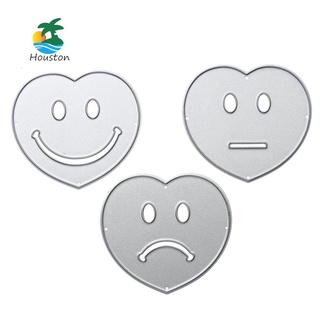♞ZM/Happy Expression DIY Metal Stencil Scrapbook Embroidery Cutting Dies Cards-145428