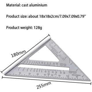 LETTER STAMPﺴ┋Ruler Measurement Tool Square Angle Triangle Protractor
