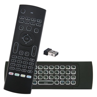 Ready Stock/☸△MX3 MX3 L Backlit Smart T3 Air Mouse Voice Remote Control 2.4G RF Wireless Keyboard Fo (2)