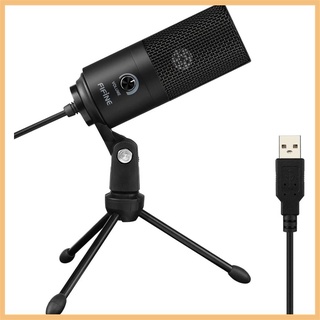 【Available】Fifine K669B USB Microphone, Metal Condenser Recording Microphone for Laptop MAC or Windo