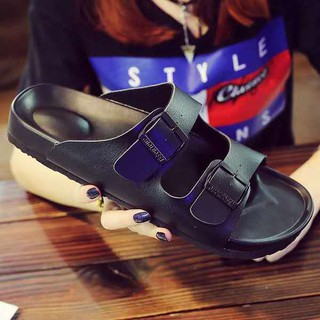 Birkenstock Korean Sandals For Women Flat Two Strap Miniso EVA Beach Women's slide Slippers COD