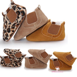 XZQ7-Baby Soft Sole Shoes, Anti-slip Leopard Prewalker Boots, Infant Cute Warm Shoes
