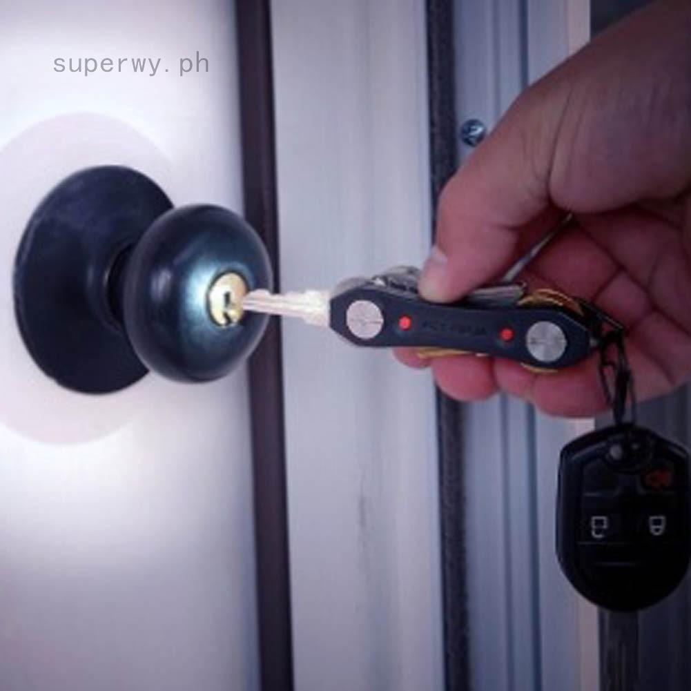 Key Ninja Key Holder with 2 Led Flashlights Bottle Opener Holds 30 Keys (1)