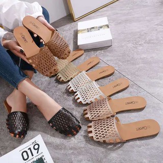 Korean fashion Casual flat sandals shoes for women Ex-factory price COD #AY034