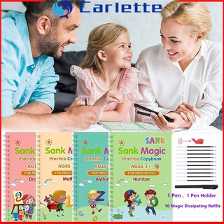 【Ready Stock】❈○4 Book/Set Kids calligraphy Writing Book magic book Reusable Learning Copybook
